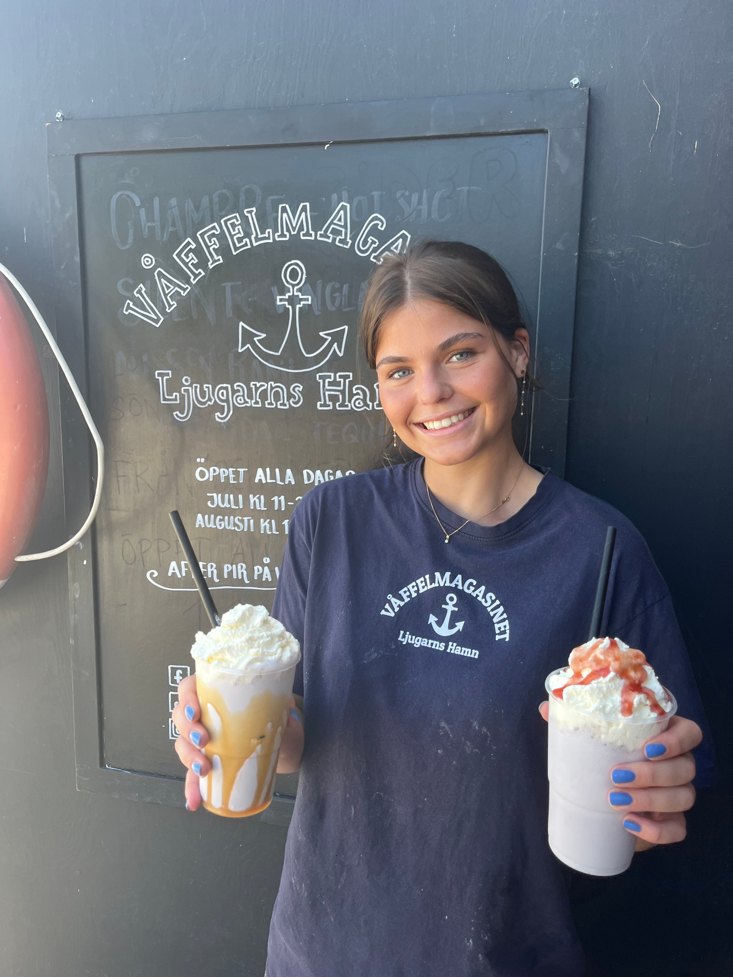Milkshakes med vispgrädde